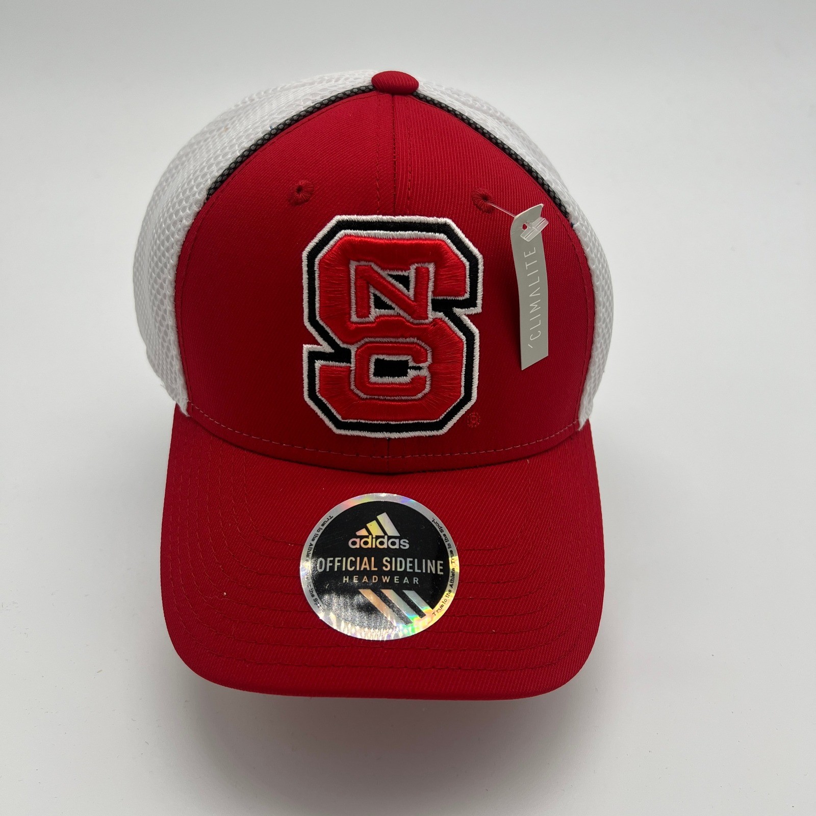 Adidas NC State Wolfpack NCAA Baseball Cap Hat Climalite Official Sideline