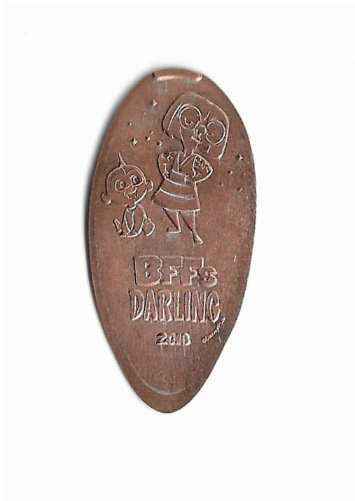 Disneyland -The Incredibles-"BFF's Darling" - Pressed Penny - 2018 - Retired