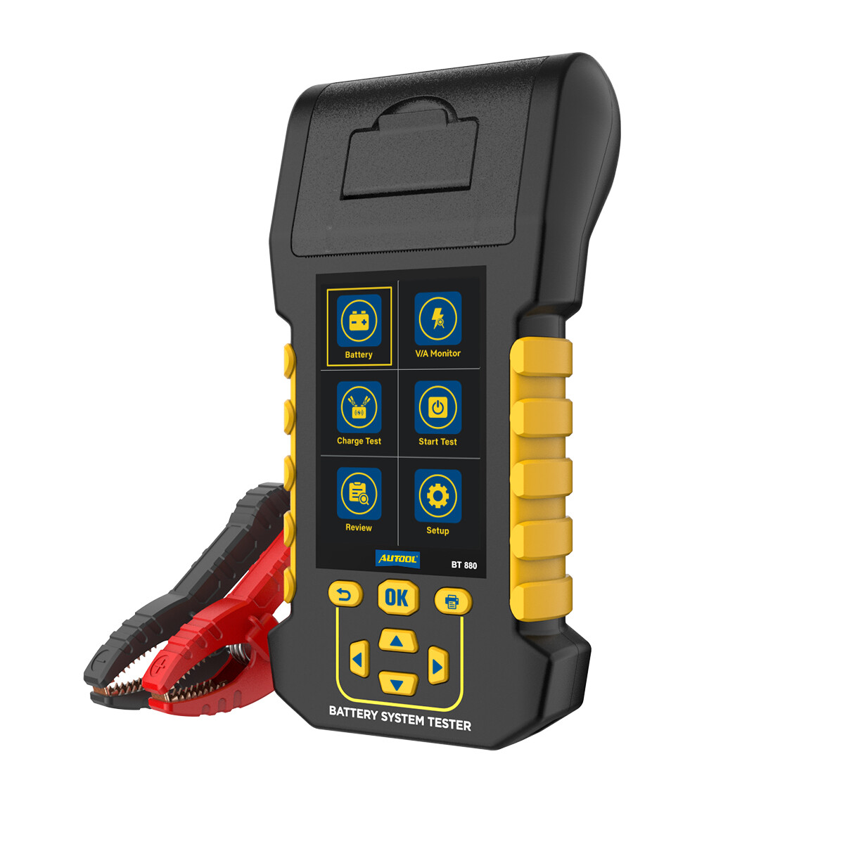 8-30V Car Battery Load Tester with Printer Charging Cranking V/A Monitor 2000CCA