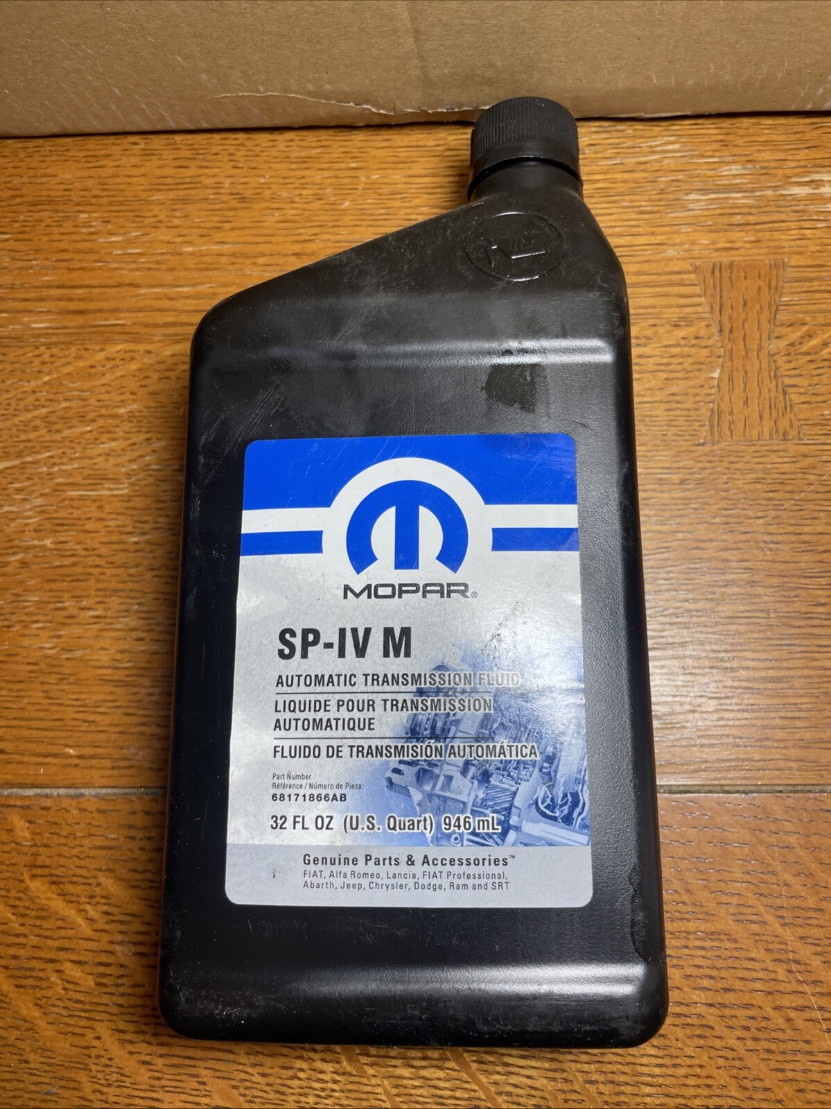 Automatic Transmission Fluid-Sport, VIN: B Mopar 68171866AB