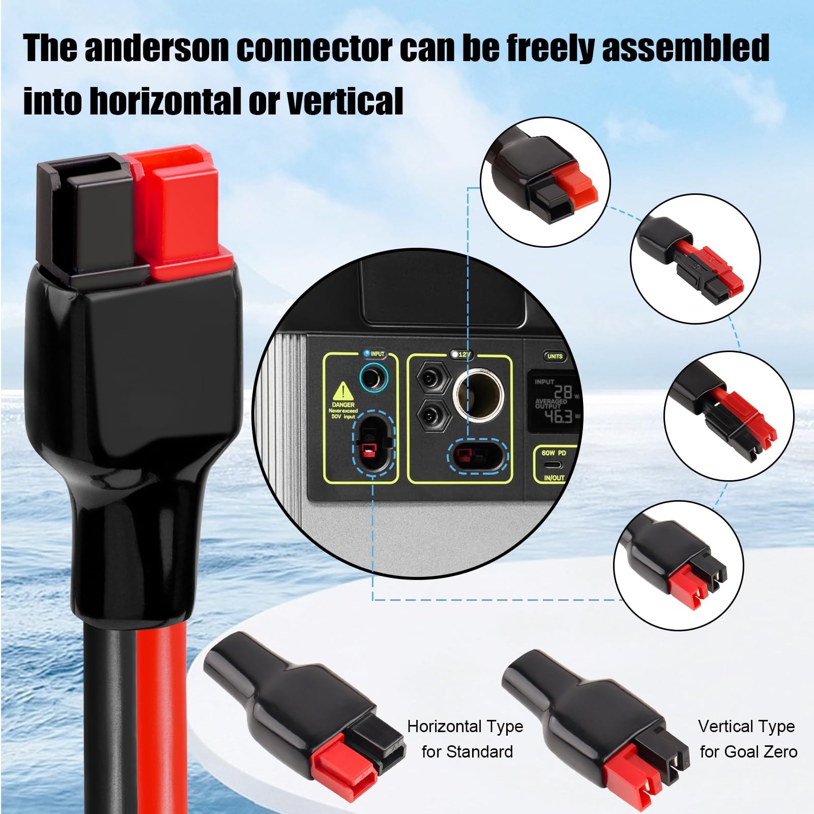 Mookeerf 10Awg Panel Cable To - Extension Cable