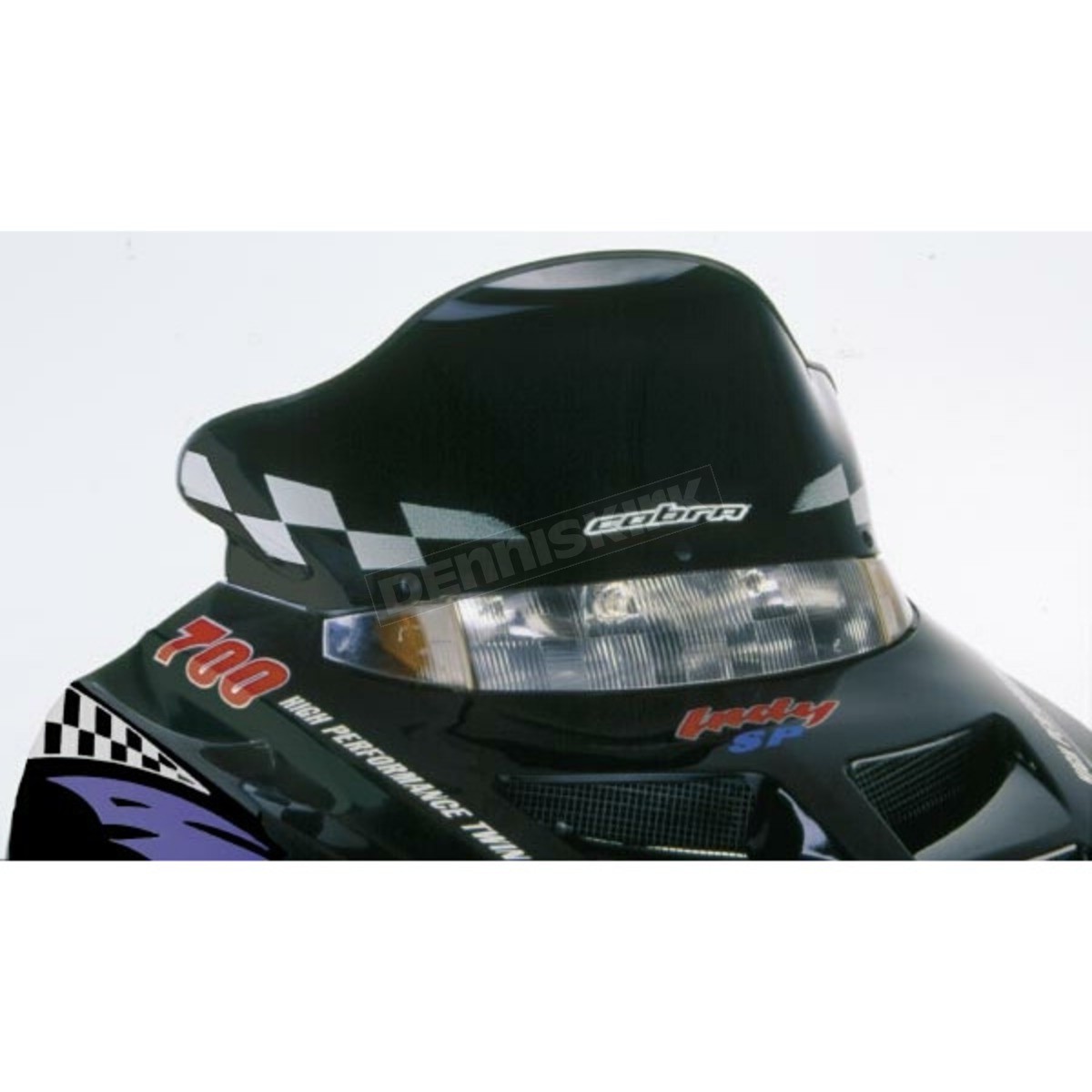 PowerMadd by Cobra 12" Low Black/White Windshield - 11220