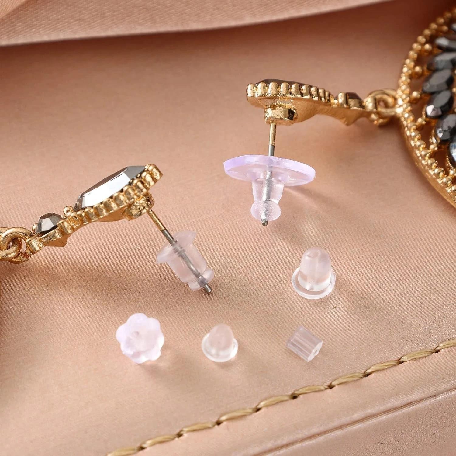 6 Styles Silicone Earring Backs for Studs, 600 Pcs Clear Soft 6 Styles-a | Ebay