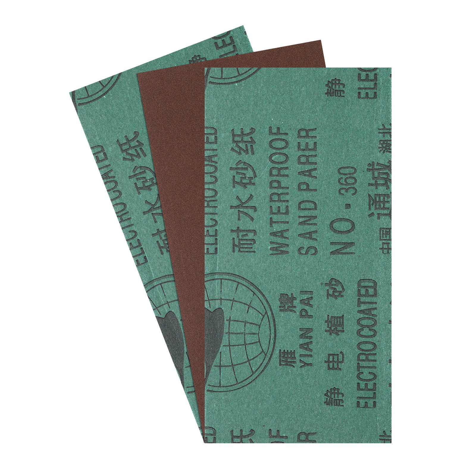 3pcs Sand Papers - [4.5 x 9 Inch x 360 Grits] Alumina Sandpaper Sheets Red