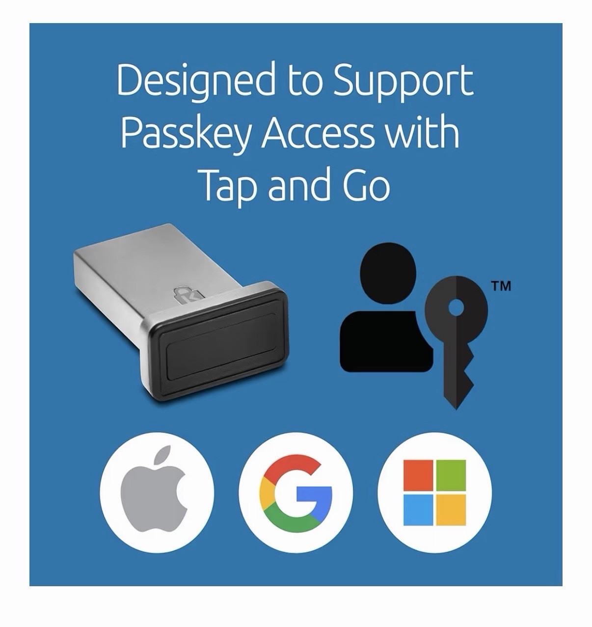 Kensington VeriMark™ Gen2 USB-A Fingerprint Key Reader - Windows Hello & Windows