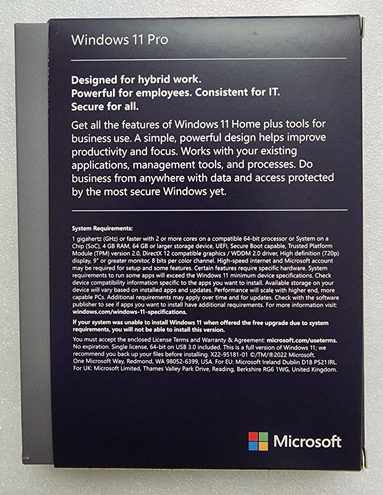 Windows 11 Pro 64-Bit USB Flash Drive Retail Box Full Version English New