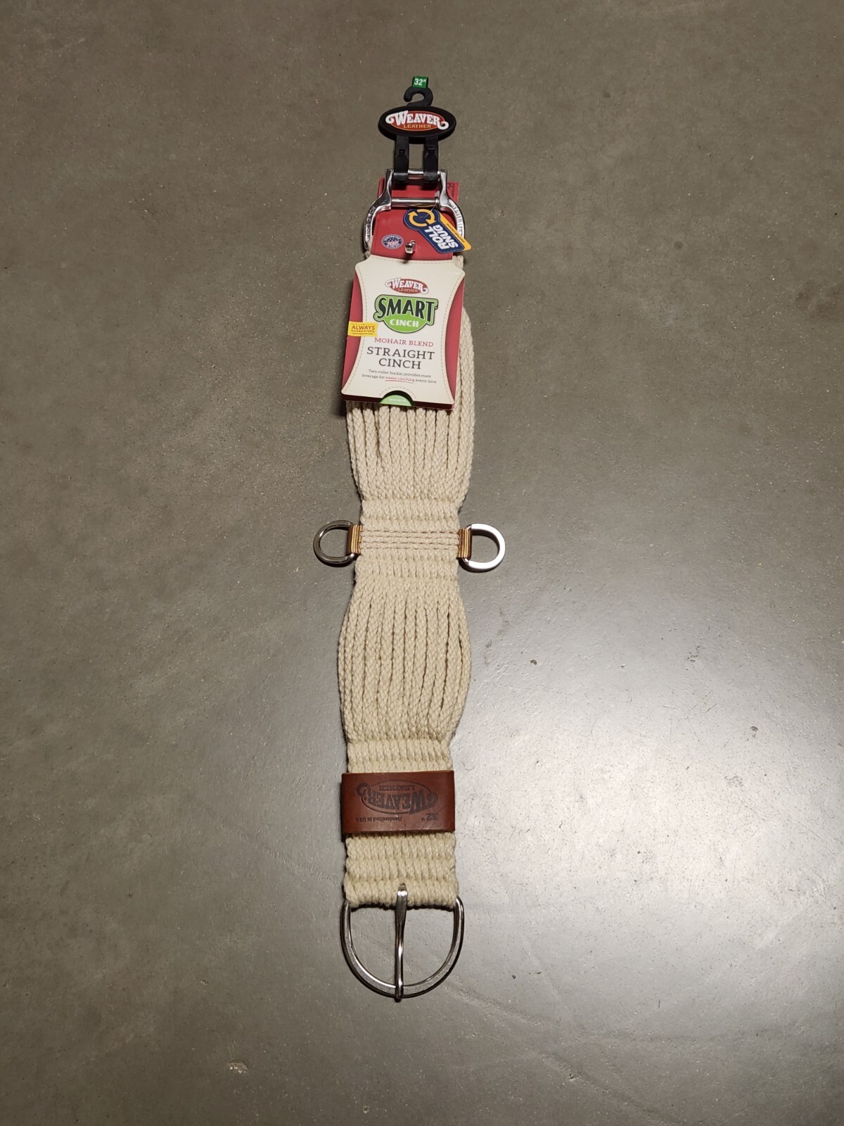 Weaver Horse Western Riding Mohair Straight Cinch 32"