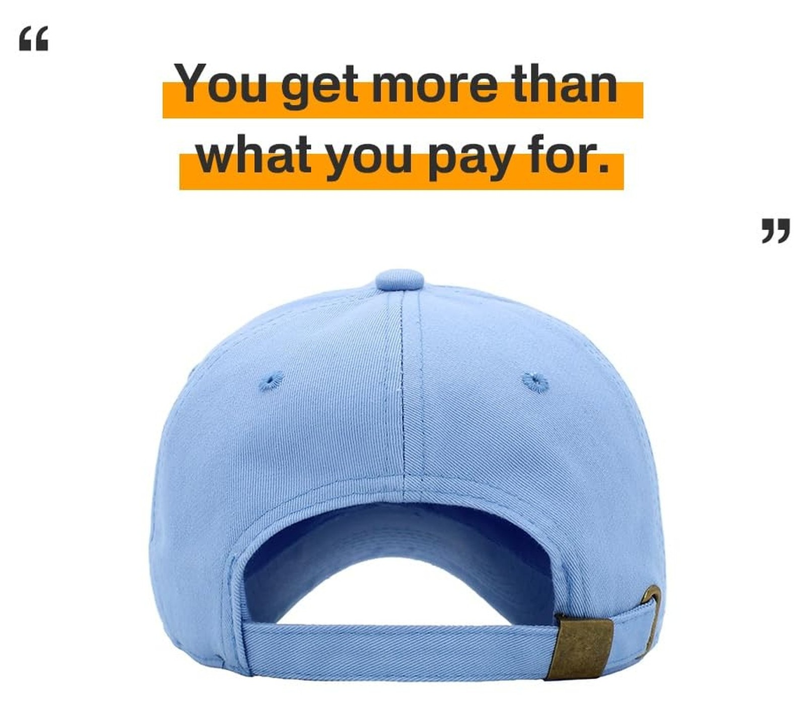 KBETHOS Classic Unisex Cotton Adjustable Low Crown Baseball Cap – Plain Da