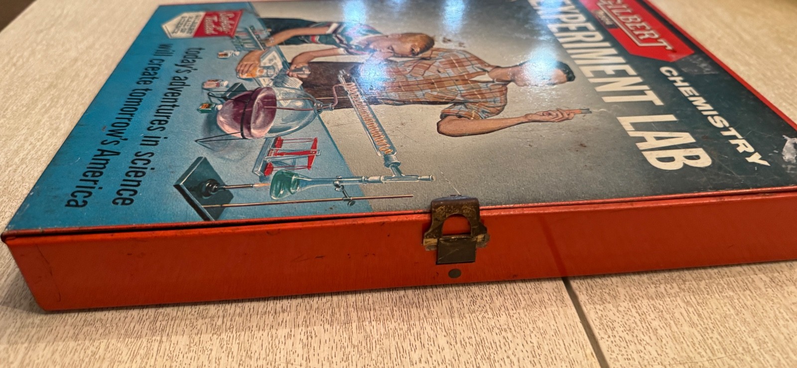 VTG Gilbert chemistry science experiment lab 12014 gatefold 1950s INCOMPLETE