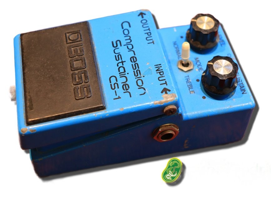 BOSS CS-1 1979 Made Silver Screw Skeleton Switch Compressor Pedal 1431