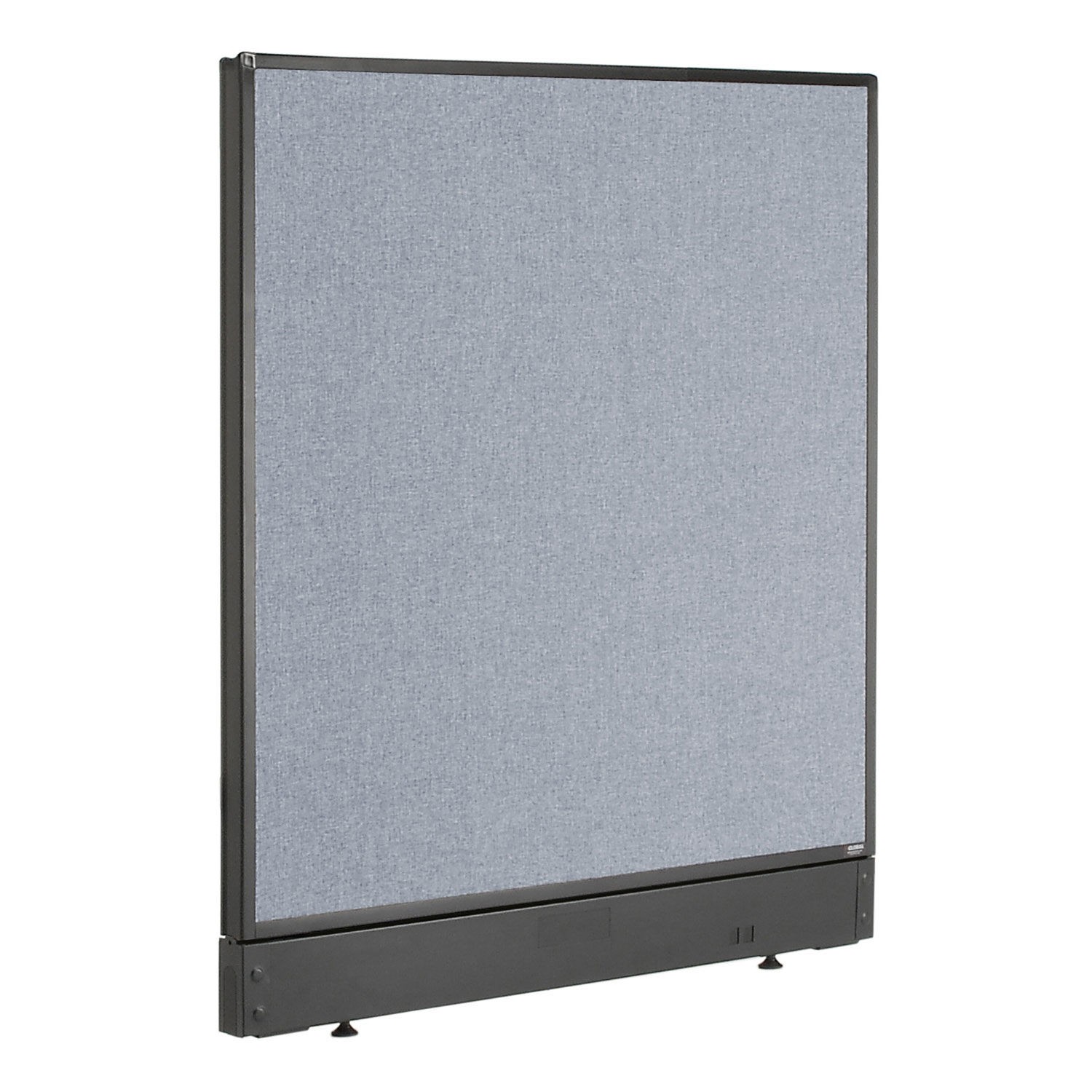 36-1/4"W x 46"H Office Partition Panel with Pass-Thru Cable Blue