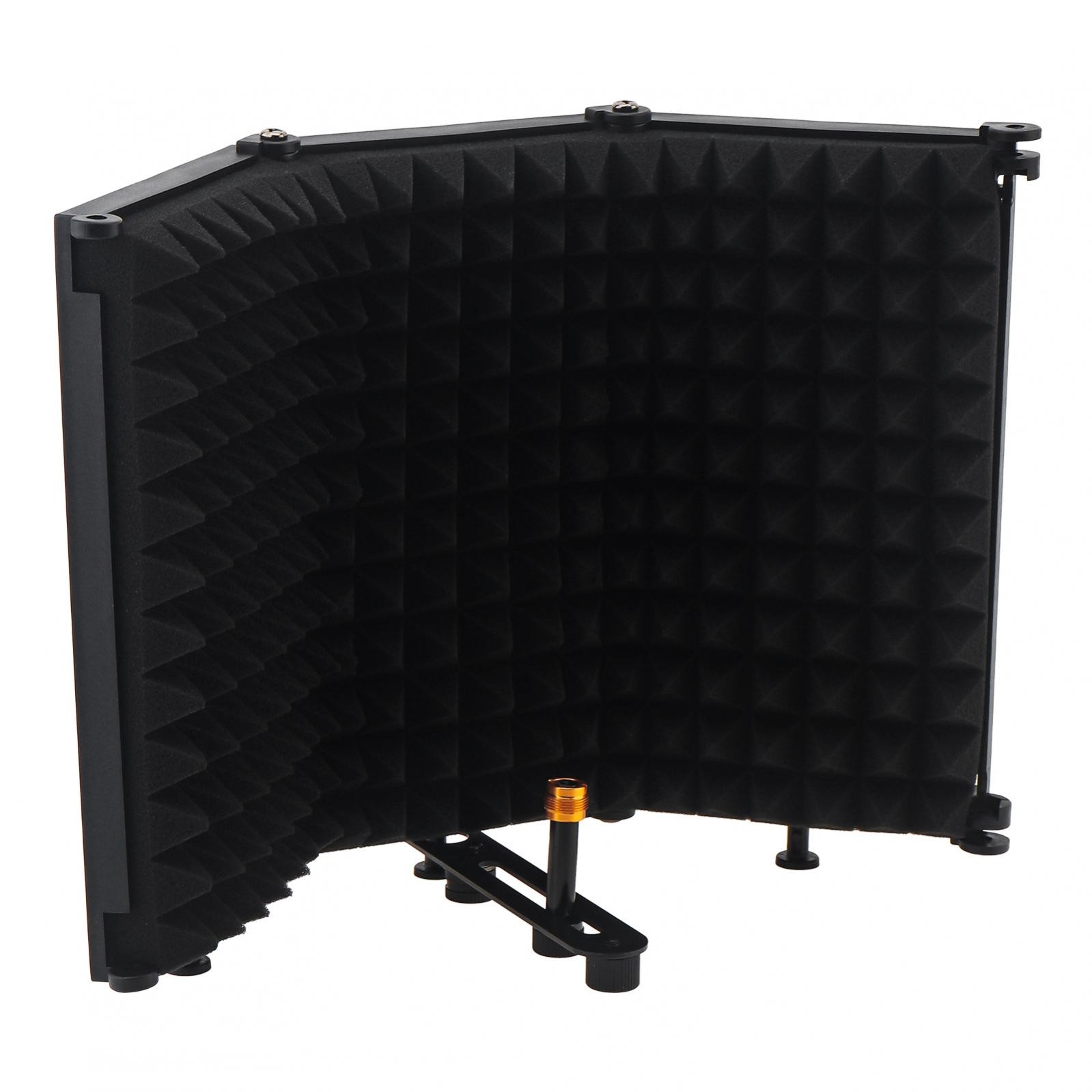 Microphone Isolation Shield Microphone Wind Screen Foldable for Recording / Live