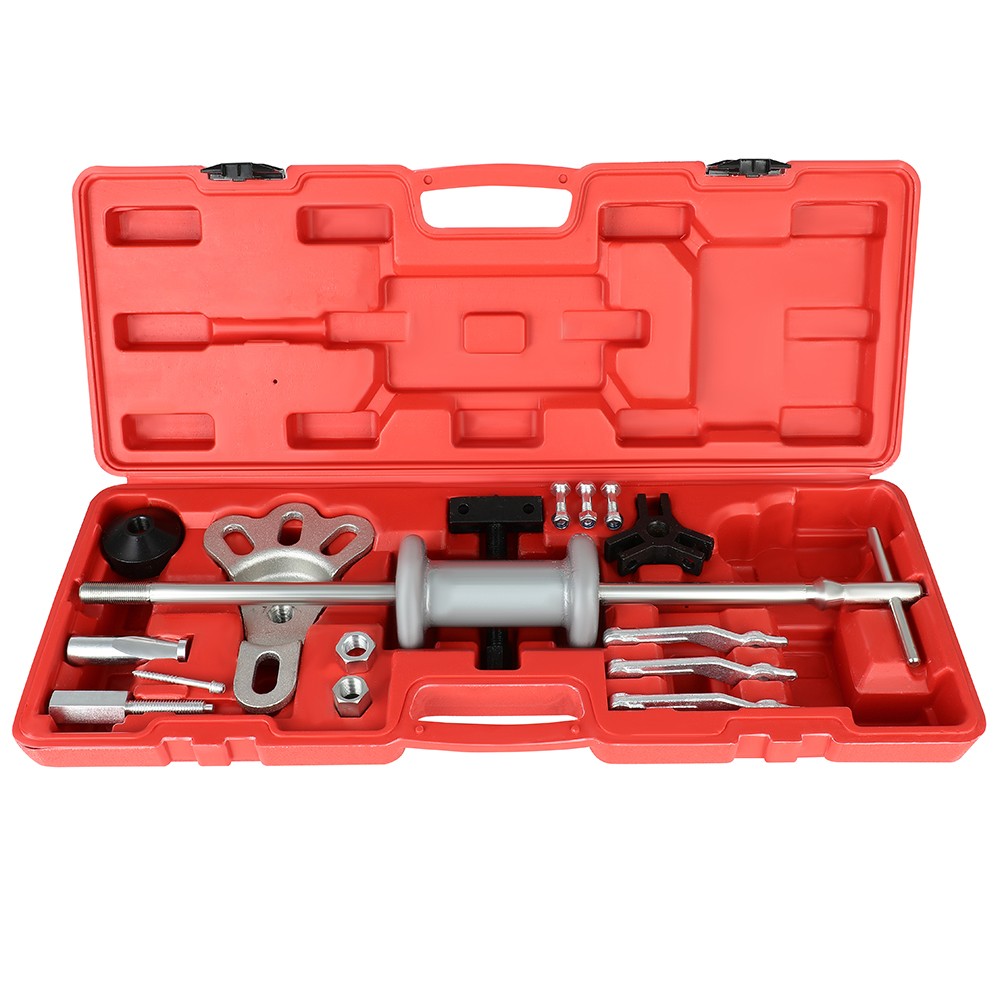 NEW 16PCS 8-Way Slide Hammer Puller Set Kit Axle/Bearing /Dent/Hub + Case