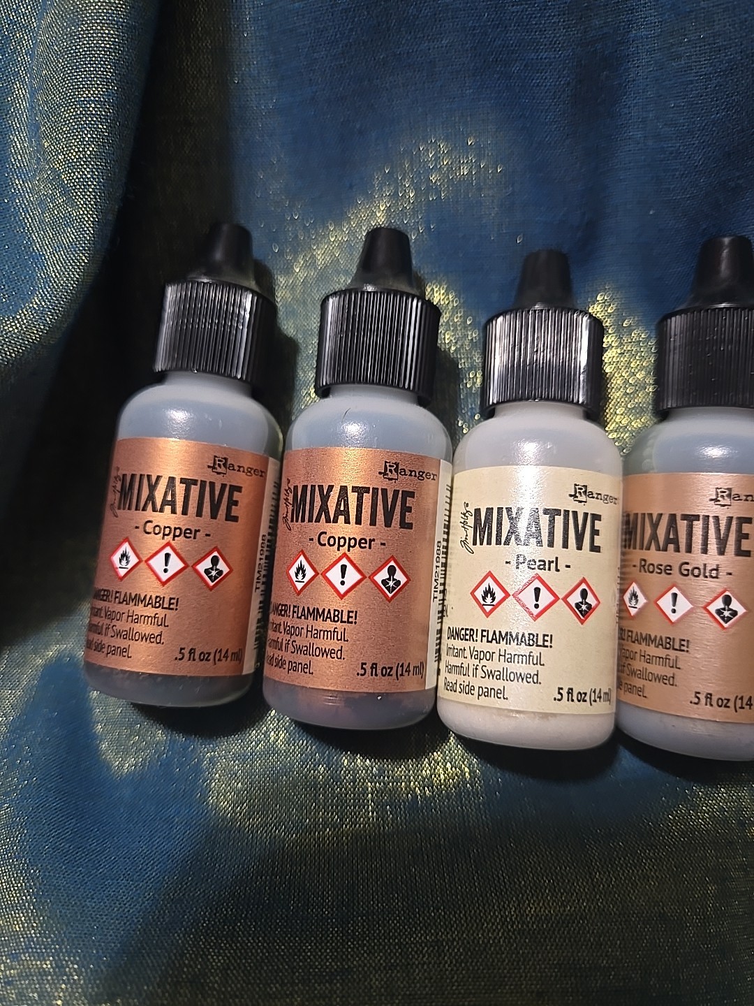 Tim Holtz Craft Mixative 8 Bottles 7 Metallic Colors