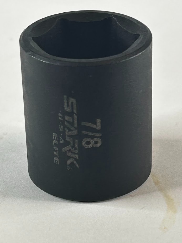 STARK   7/8" x 1/2"  Impact Socket - 6 Point -  Free USA Shipping