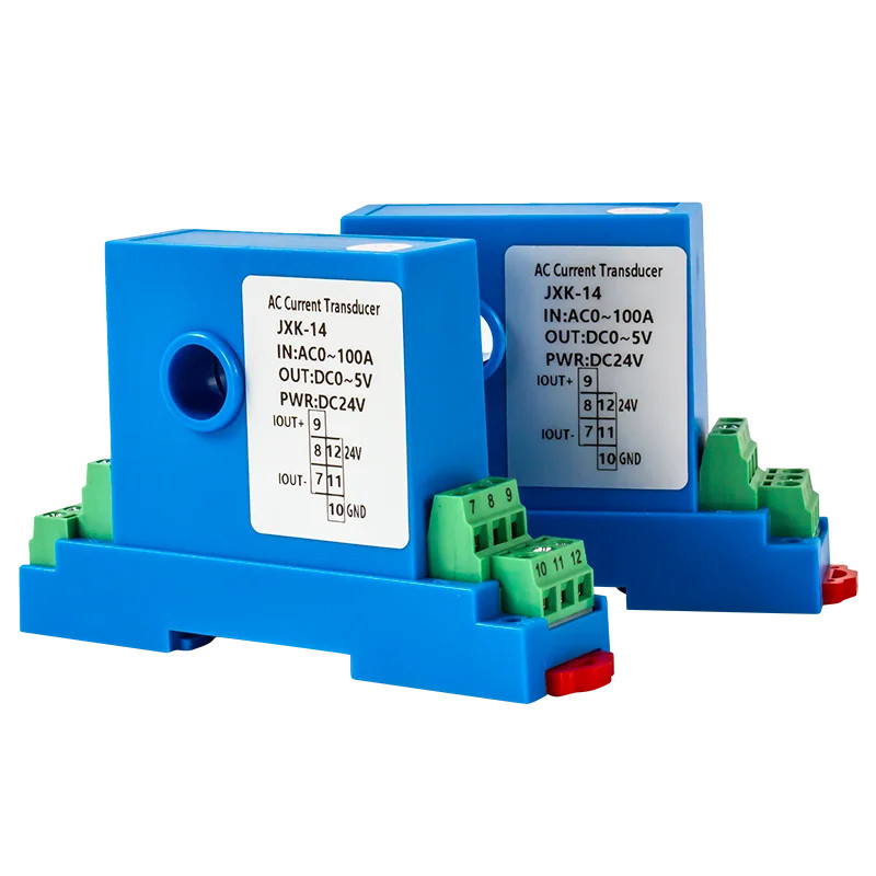 AC 4-20mA Hall Current Sensor 4-20mA 0-10V RS485 Current Transducer Transmitter