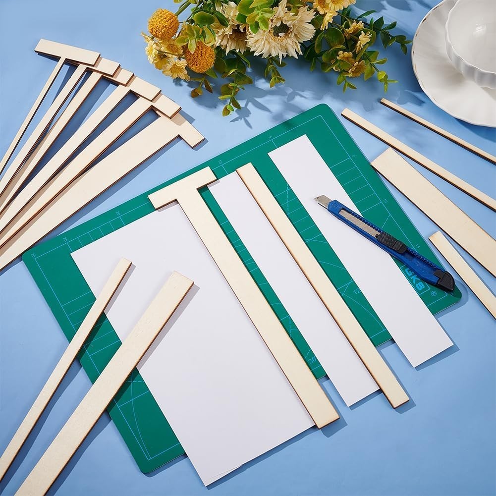 Comprehensive 14-Piece Wooden Craft Tool Set – Ideal for Bookbinding Projects
