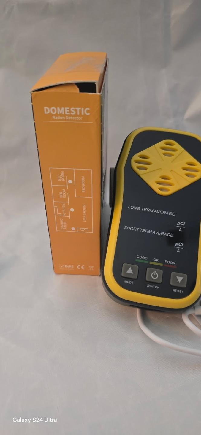 Digital Radon Detector Rechargeable Accurate Stable Detection RD-603