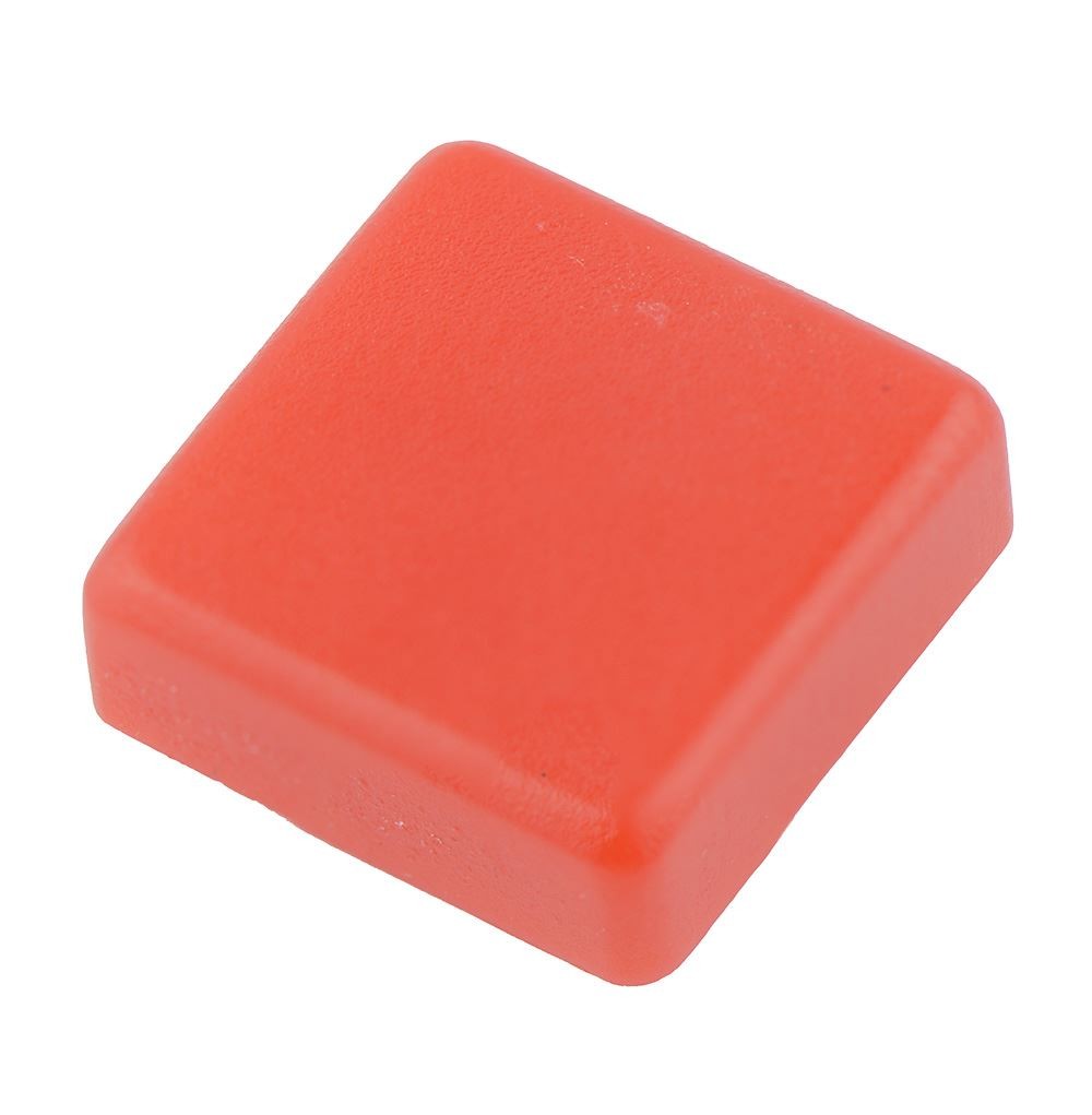 10 x Red Square 12x12mm Tactile Switch Cap