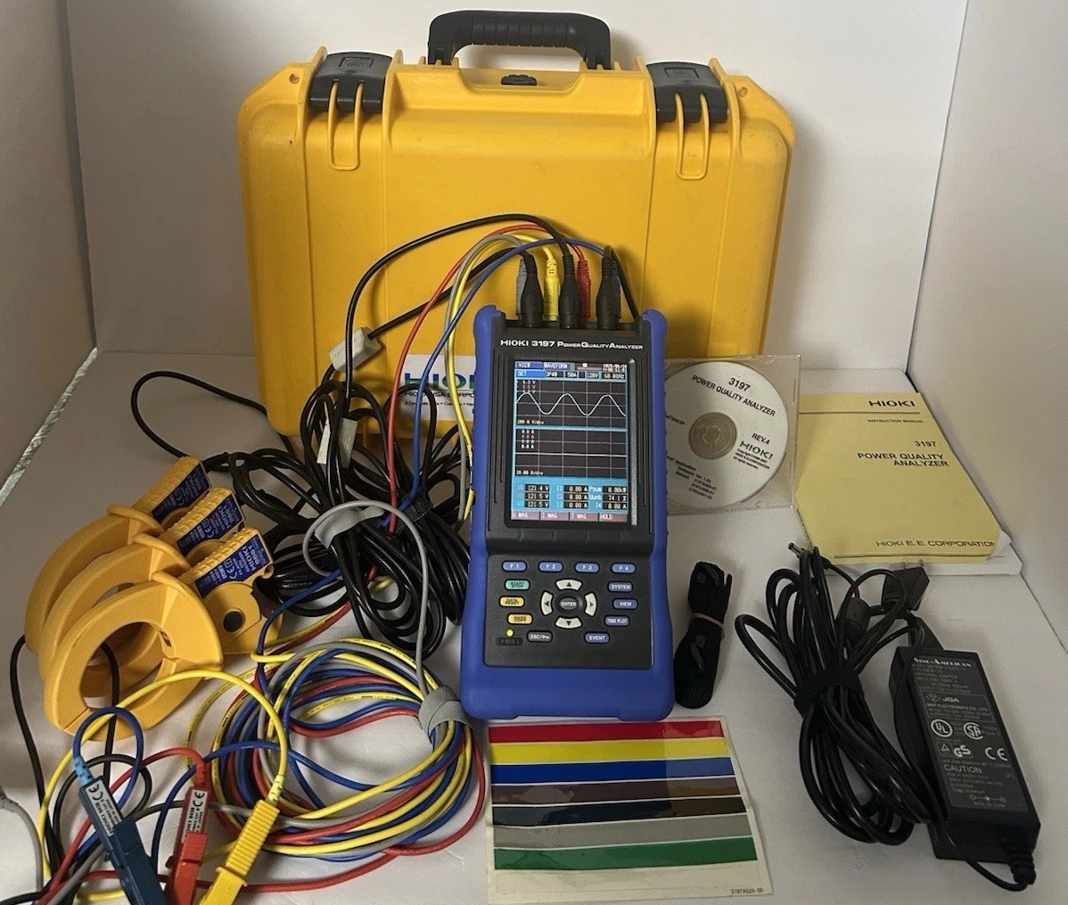 Hioki 3197 Three Phase HandHeld Power Quality Analyzer Meter