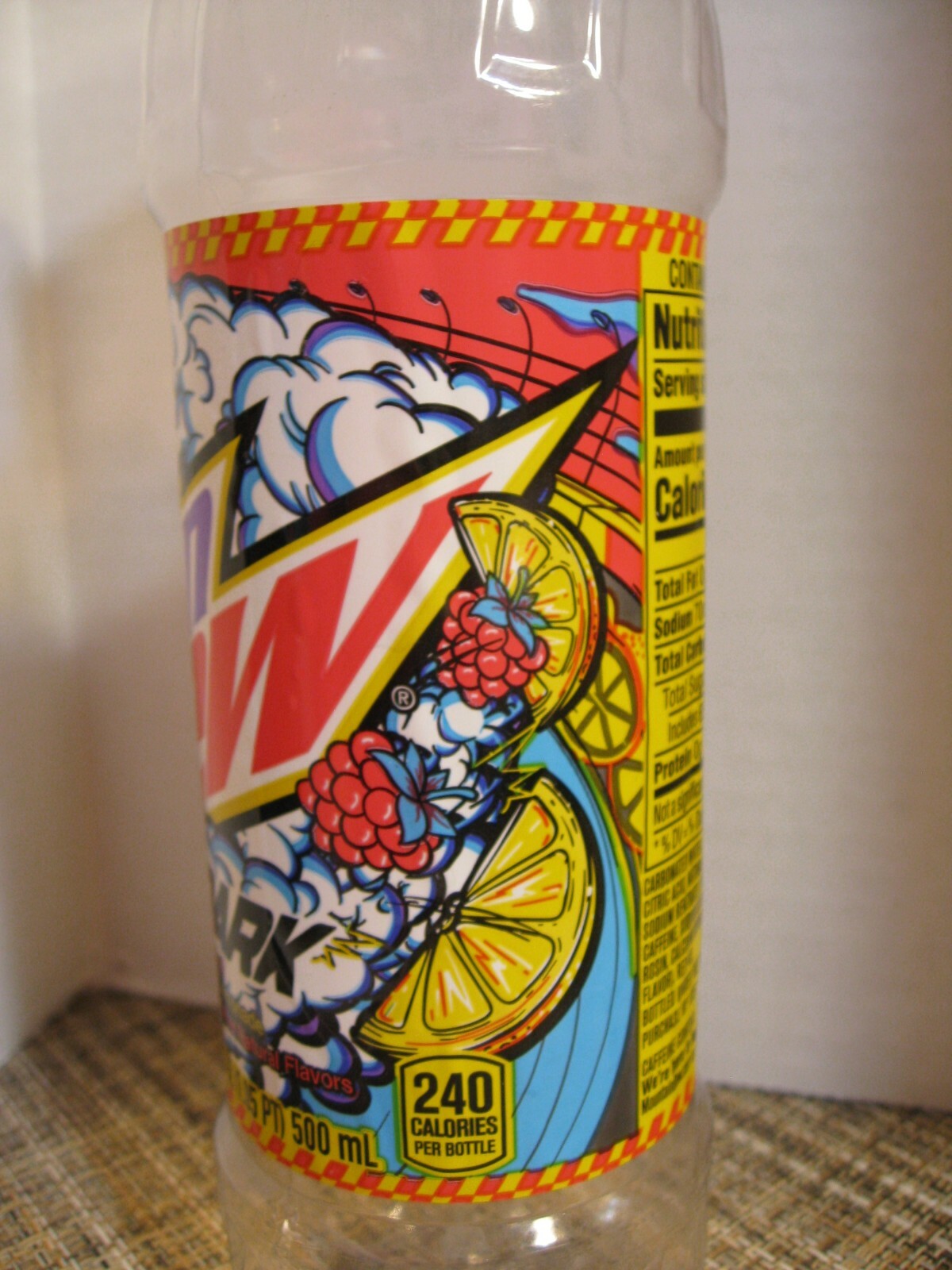 Mountain Dew Empty 16.9 Bottle - Spark - Raspberry Lemonade - New - 2022