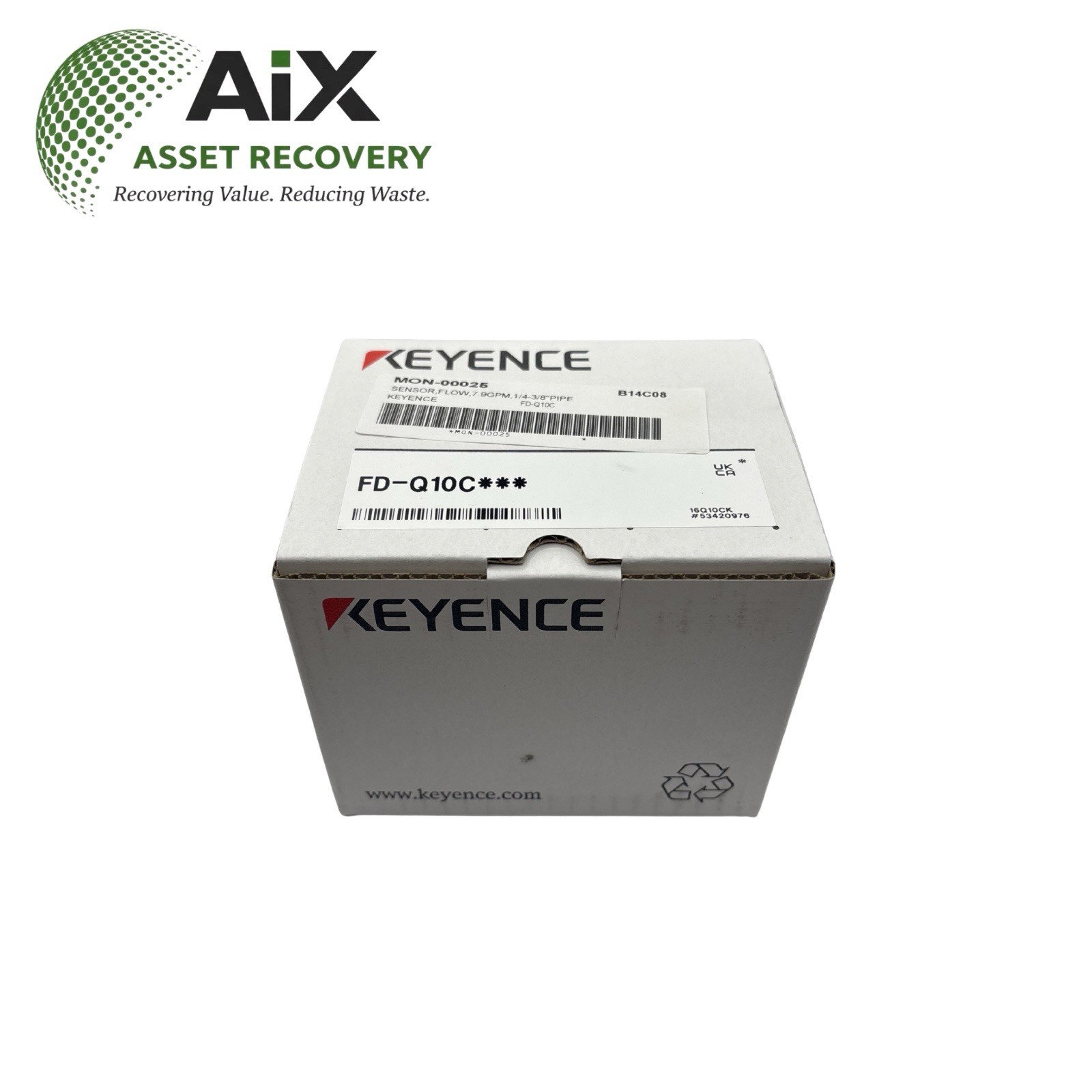 New Keyence FD-Q10C Clamp-on Digital Flow Sensor 20-30VDC -USA