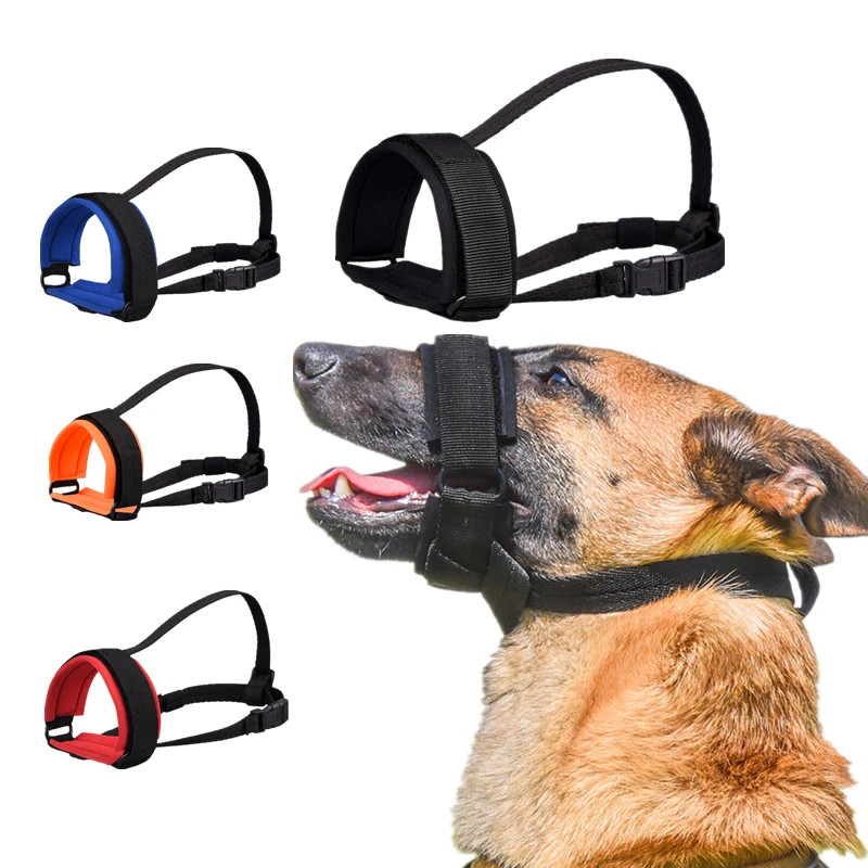 Breathable Dog Mouth Cover Mesh Anti Biting Barking Dog Collar for Small Medium