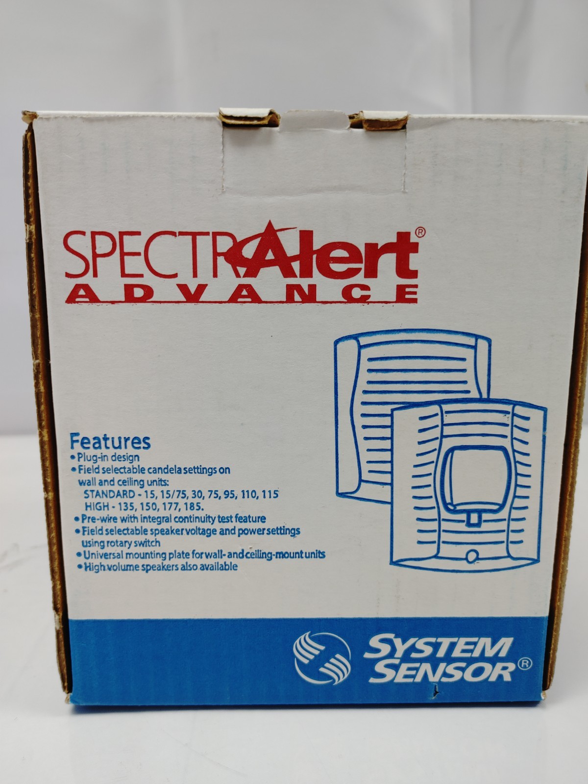 System Sensor SPSRH Wall Mount Speaker/Strobe
