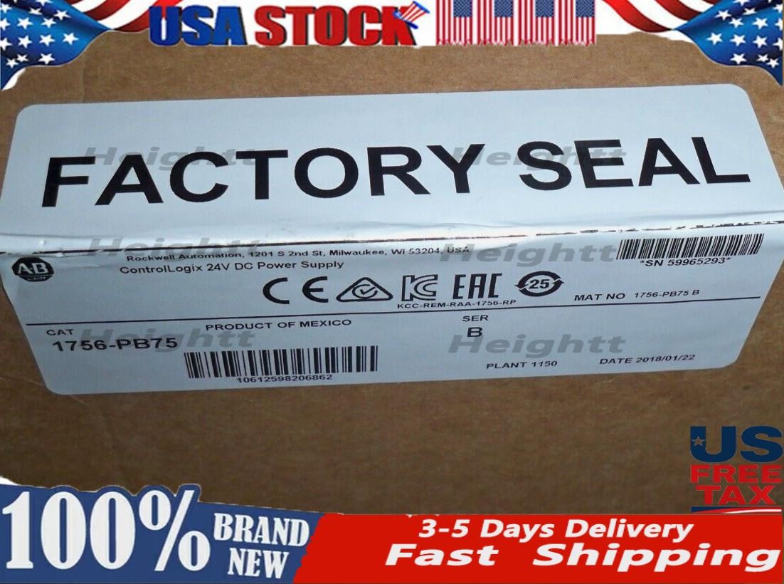 New Allen-Bradley AB 1756-PB75 / B ControlLogix 24V DC Power Supply 1756PB75