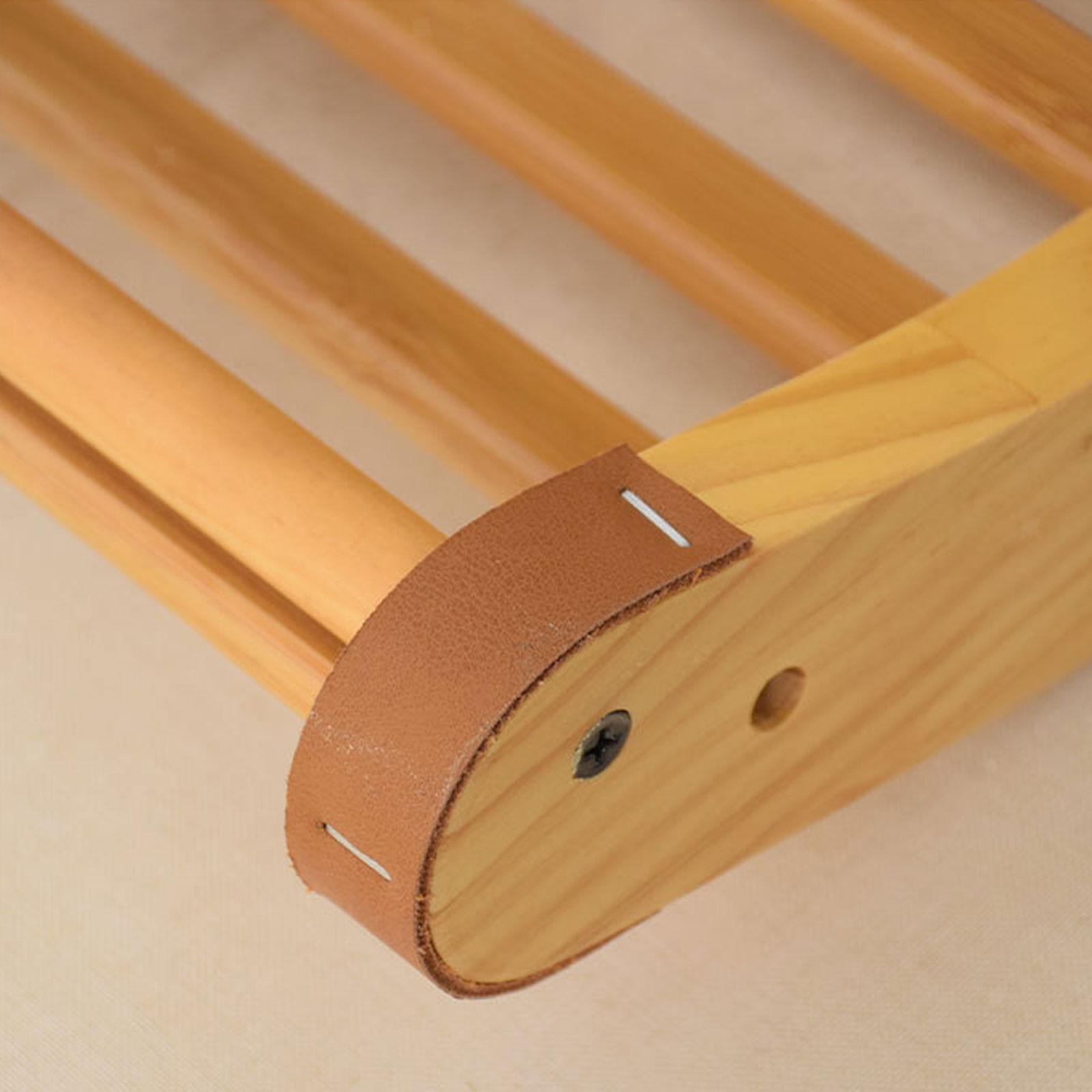 Wooden Sauna Backrest Folded S Shaped Adjustable Angles Accessory Sauna Headrest