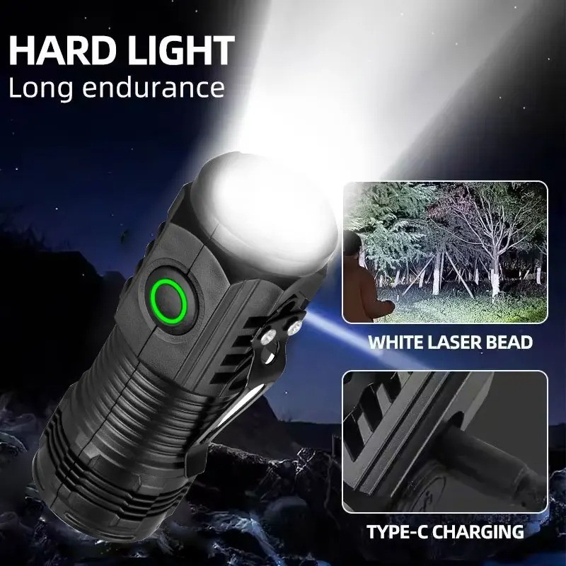 LED 3Modes USB Rechargeable  Rechargeable Flashlight Torch Lamp Light battery