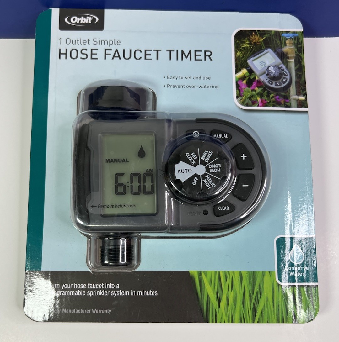 Orbit 1 Outlet Programmable Hose Faucet Timer PN 56619 Watering Sprinkler - NEW
