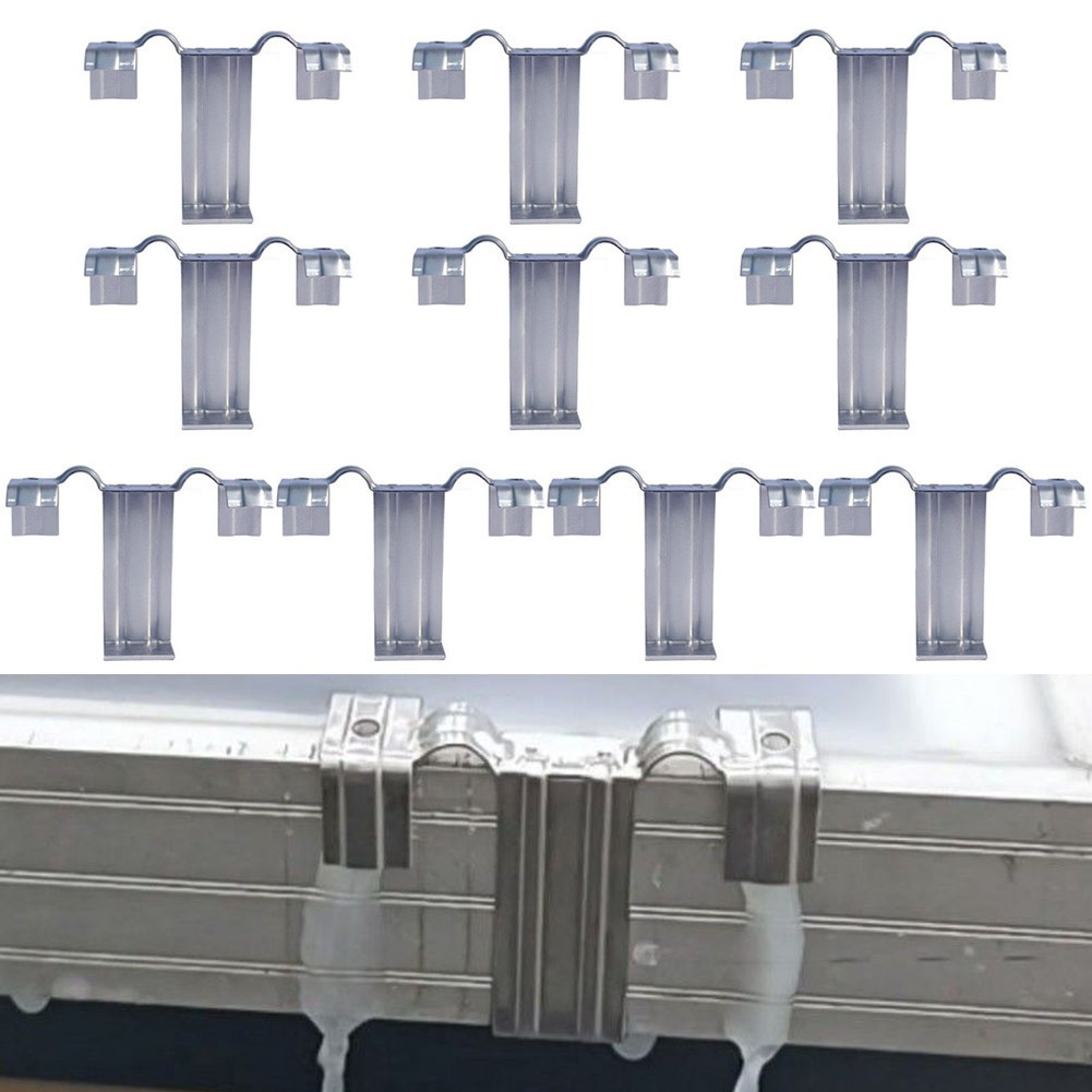 10PCS Stainless Steel Clips for Optimal Water Drainage on Your Solar Panels