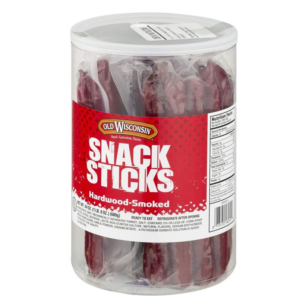 Beef Snack Sticks - Convenient High-Protein Snack in 24 Oz Jar