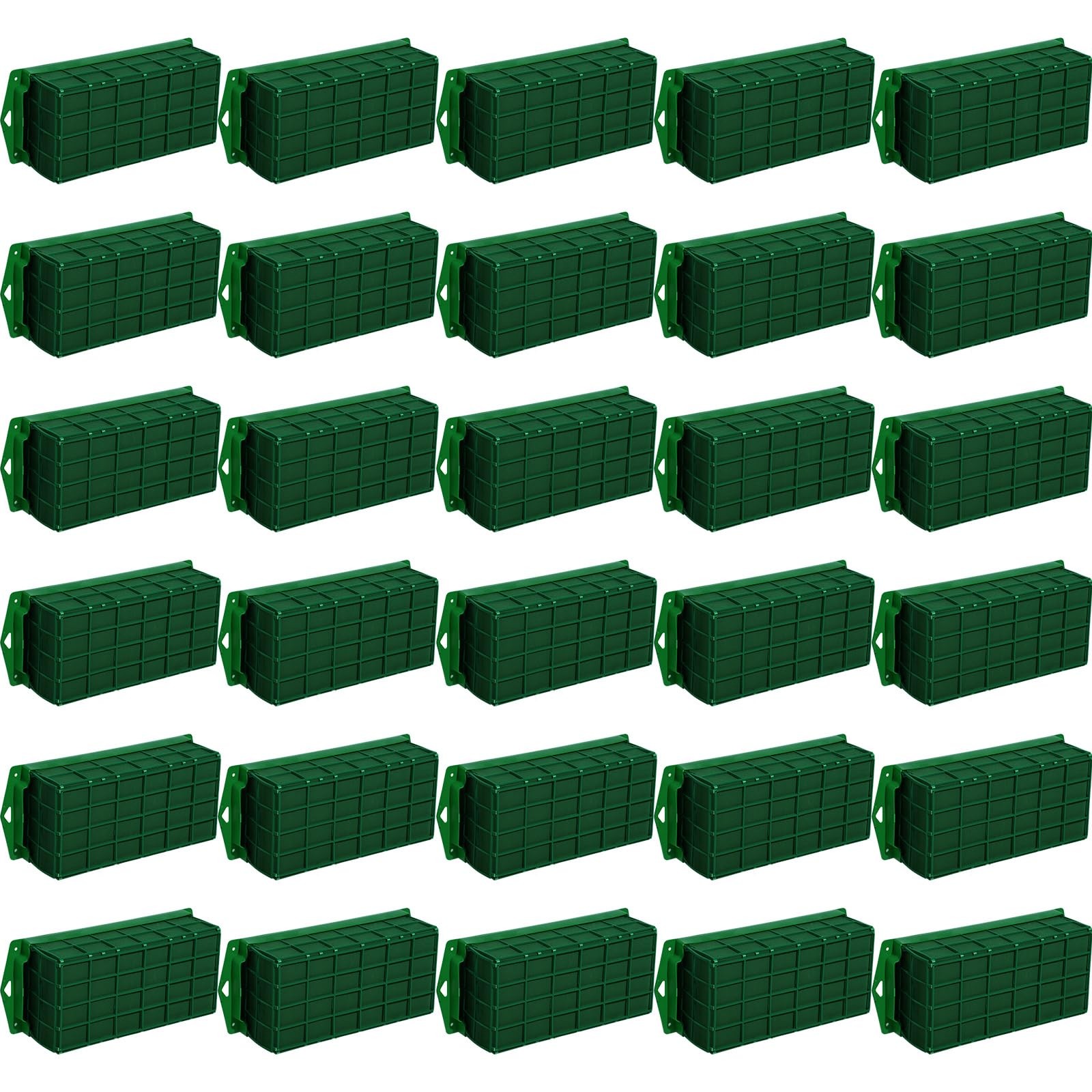 Boao 4 Pieces Floral Foam Cage Holder with 11.8 x 4.7 x 3.1 inches, Green