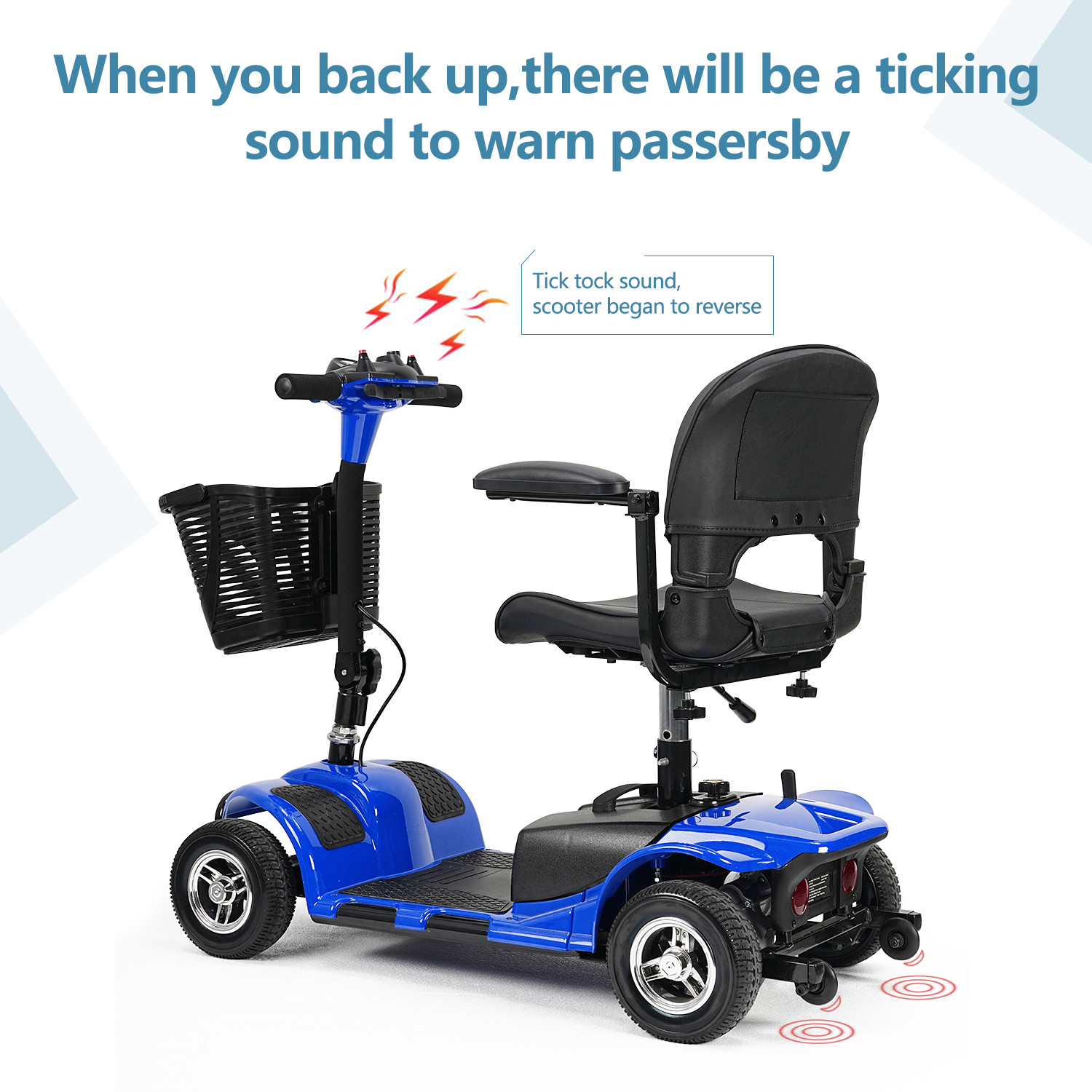 4 Wheels Mobility Scooter Power Heavy Duty Electric Wheelchairs For All Terrain