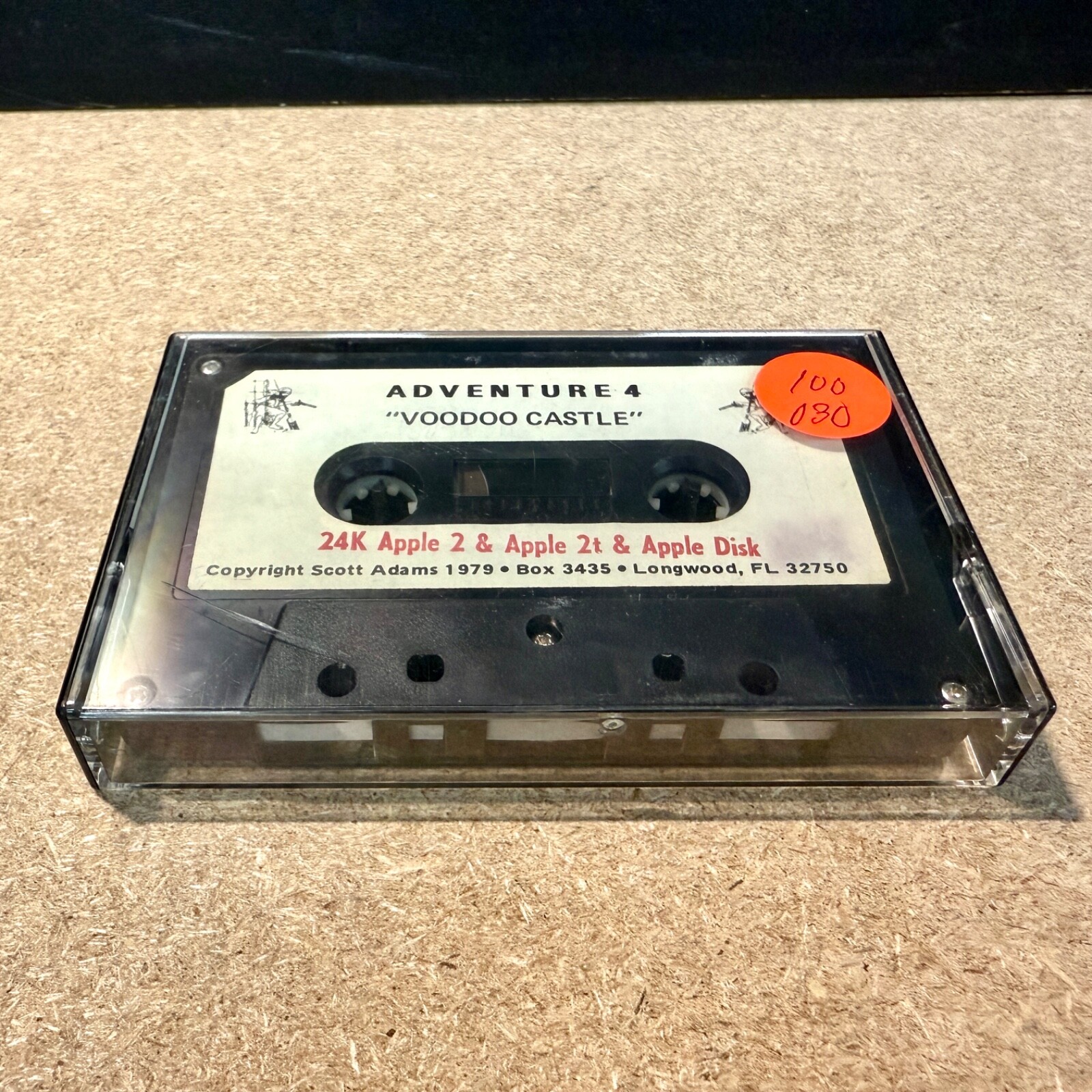 Adventure 4 Voodoo Castle Cassette for Apple II Scott Adams 1979