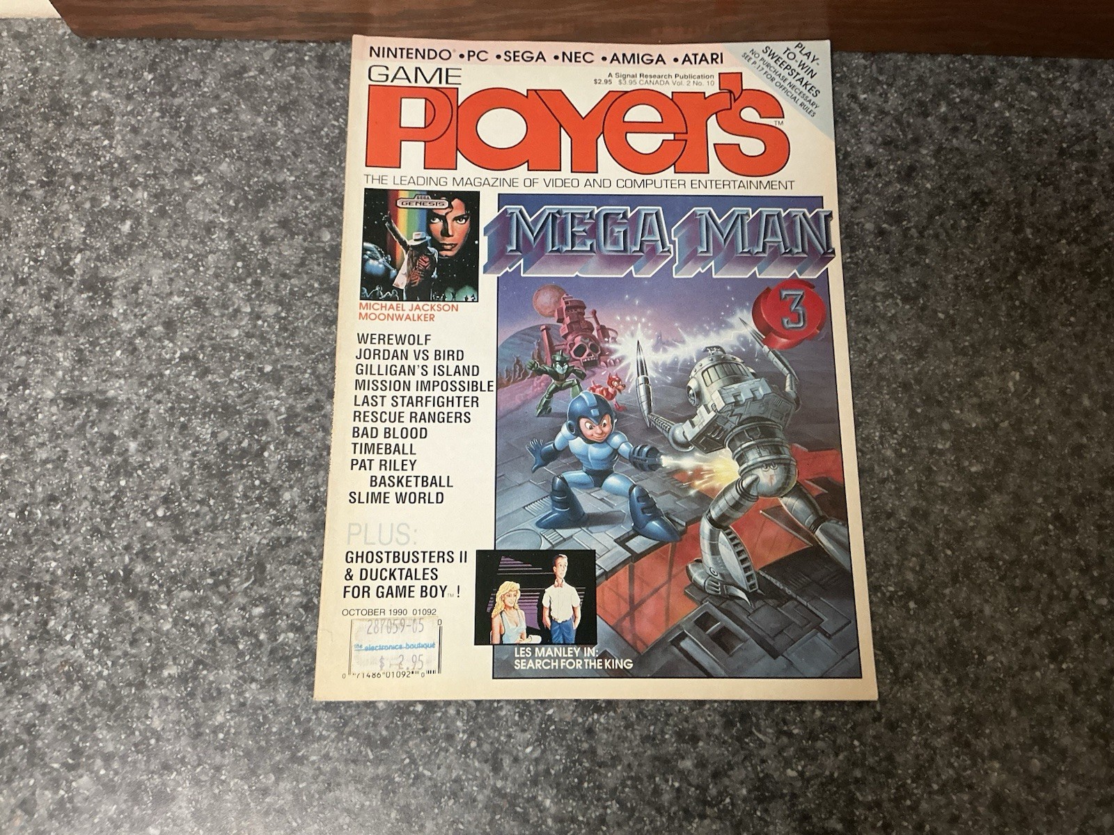 Game Players Magazine Vol. 2   No. 10 Mega Man 3