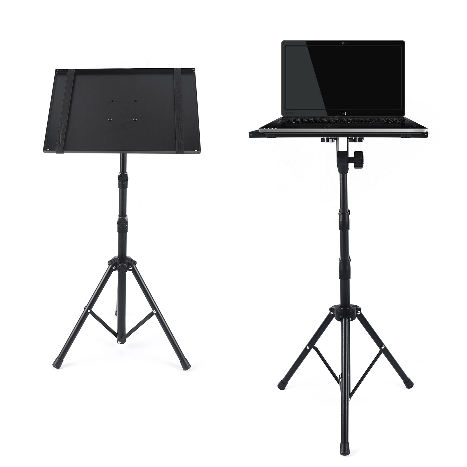 Mobile Projector Tripod Stand Adjustable Height Laptop Holder With Stable Tray