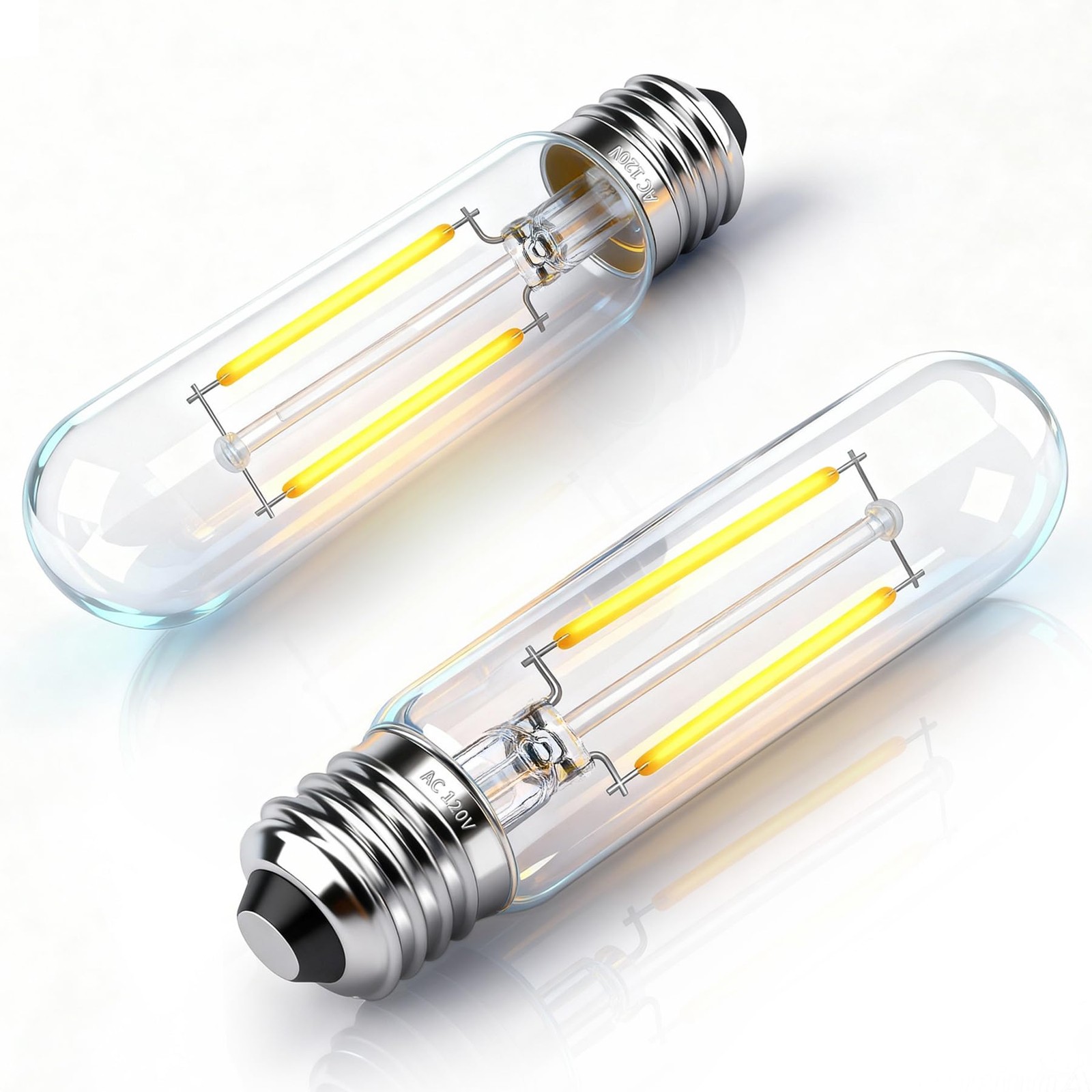 T10 LED Bulb Dimmable Tubular Light Bulb E26 4W Equal 40 Watt Long Edison Lig