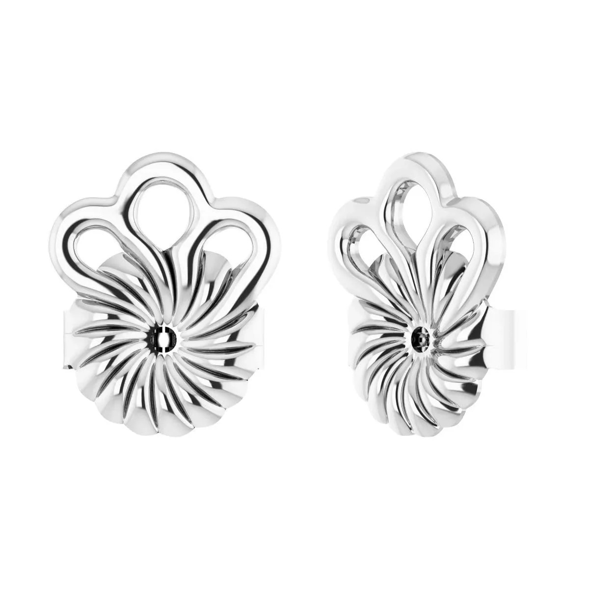 Sterling Silver Magic Earring Backs Lifters for Droopy Ears 8x12mm Pair