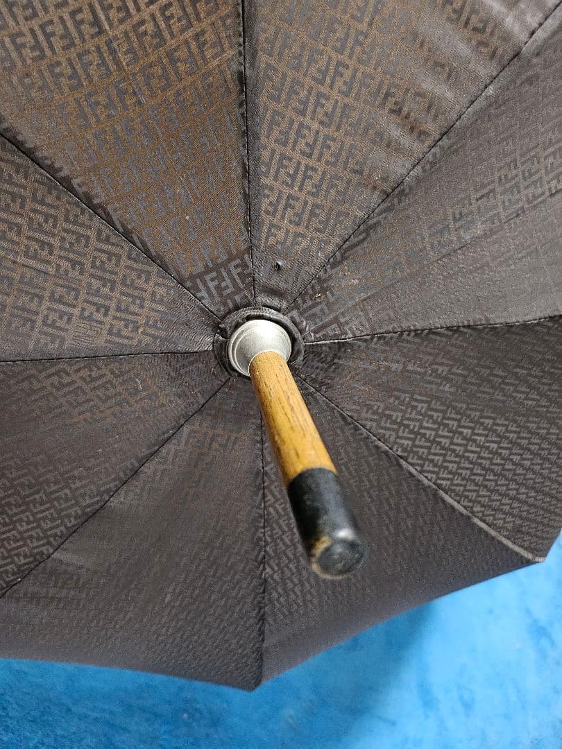 Fendi Long Umbrella Logo Pattern