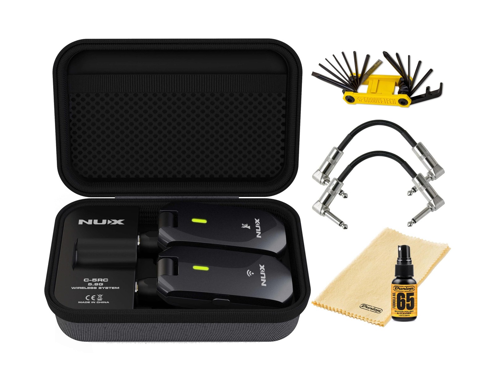 Tonebird NUX C-5RC Wireless Guitar System 5.8GHz Transmitter and Receiver Aut...
