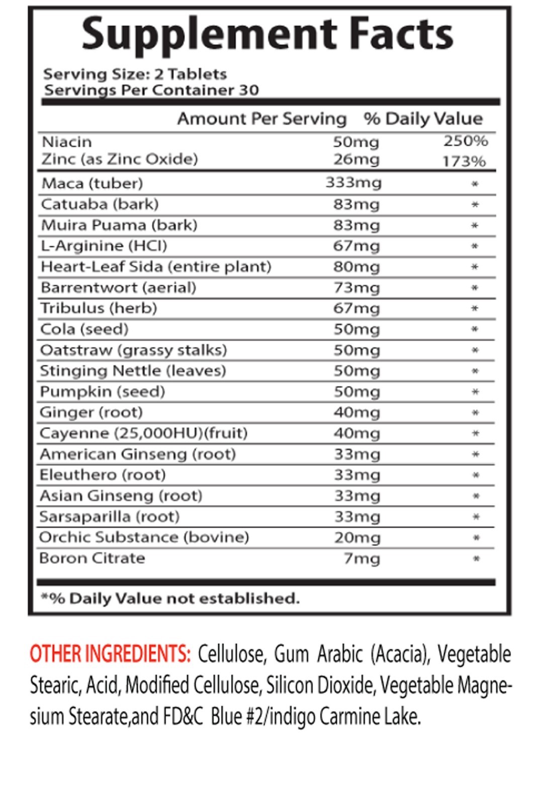Ginger Root Powder - Maca Plus Complex 1275mg - Super Hard Male Pills 2B
