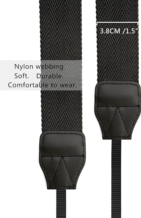 Camera Neck Straps for DSLR Camera or Binoculars Strap Black
