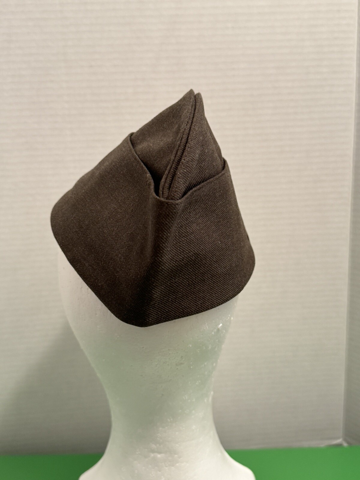 U.S. Marine Corps USMC Serge Green (MC) Garrison Cap Size 6 7/8 w/EGA Free Ship
