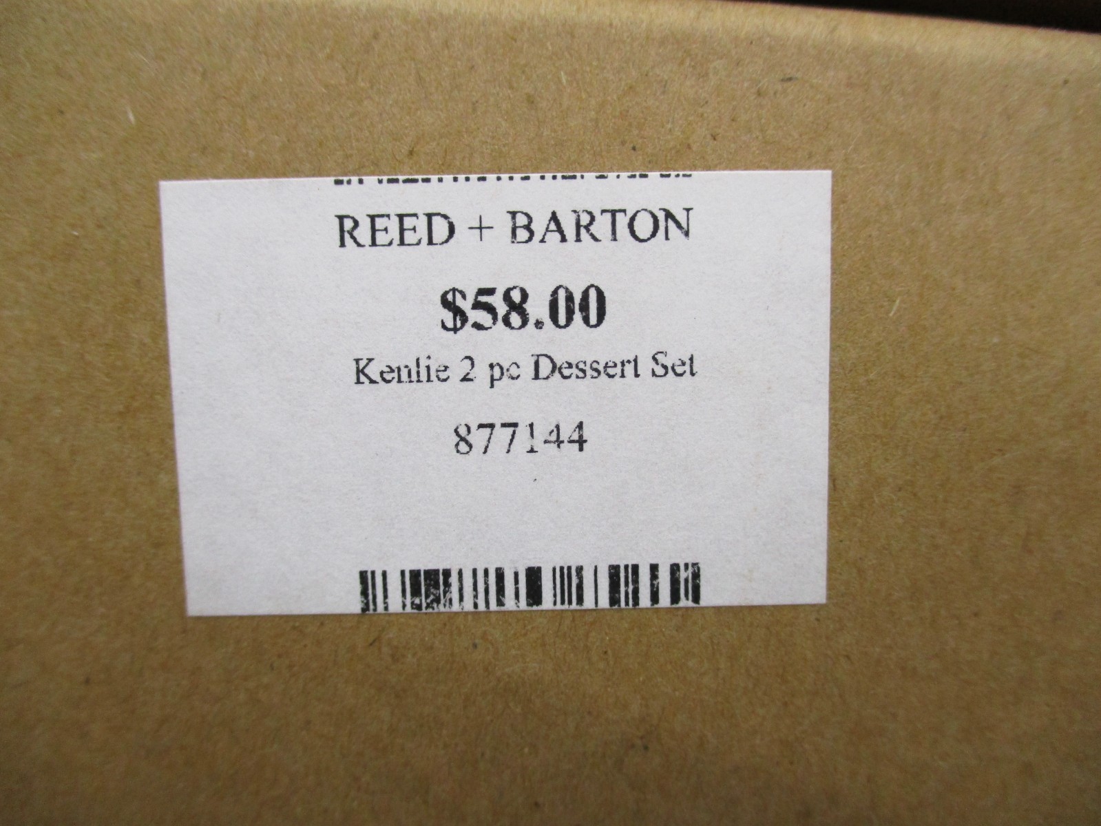 REED & BARTON STAINLESS KENLIE 2 PIECE DESSERT SET - 26B