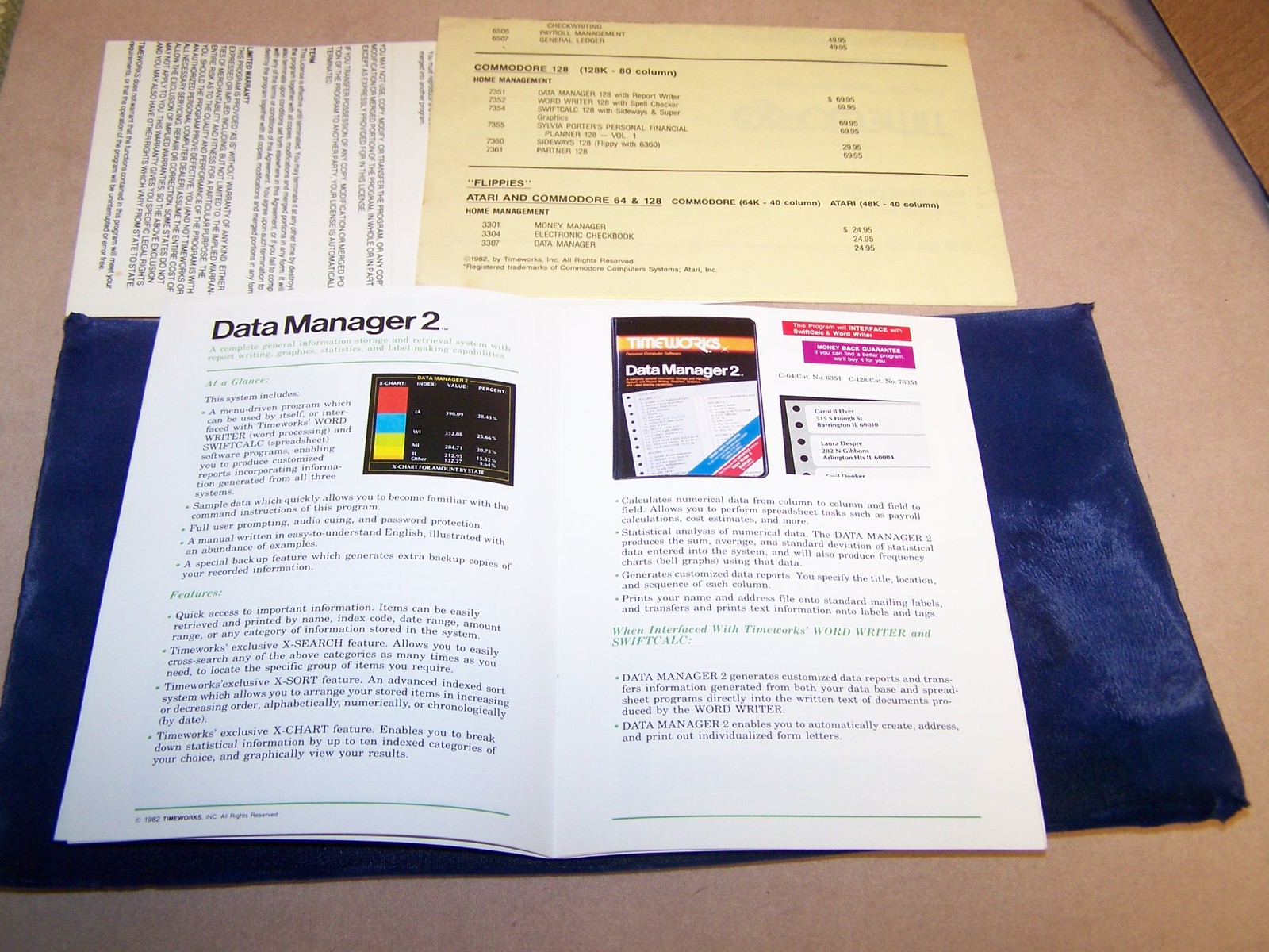 Timeworks Commodore and Atari Advertising Literature