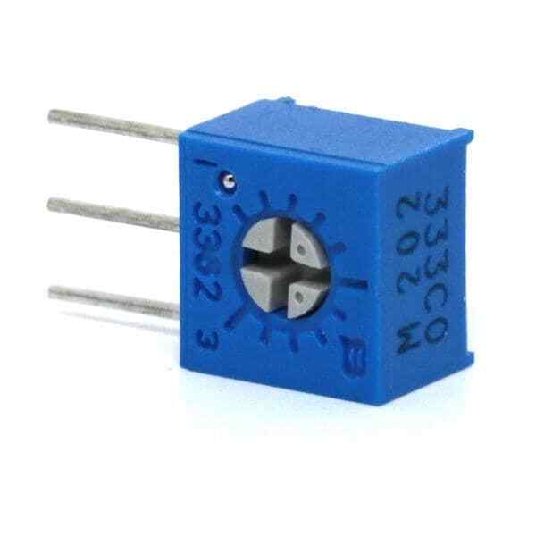 4Pcs 3362M-1-203  Trimmer Resistors - Through Hole 1/4"SQ 20KOHMS 10% 0.5WATTS