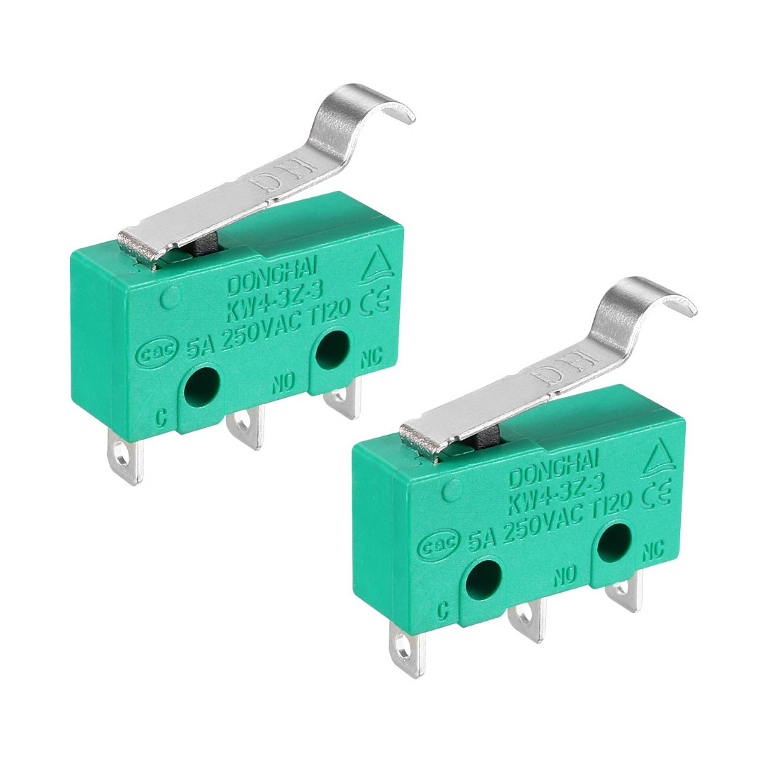 2Pack KW4-3Z-3 5A/250VAC Simulated R-Lever Type Micro Switches